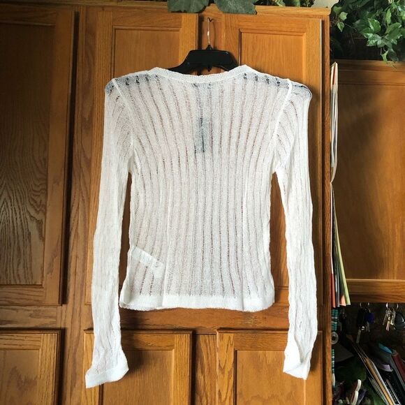 NWT PRETTYLITTLETHING Sheer Ribbed Knit Long Sleeve Top Plus Size XL - Picture 7 of 11
